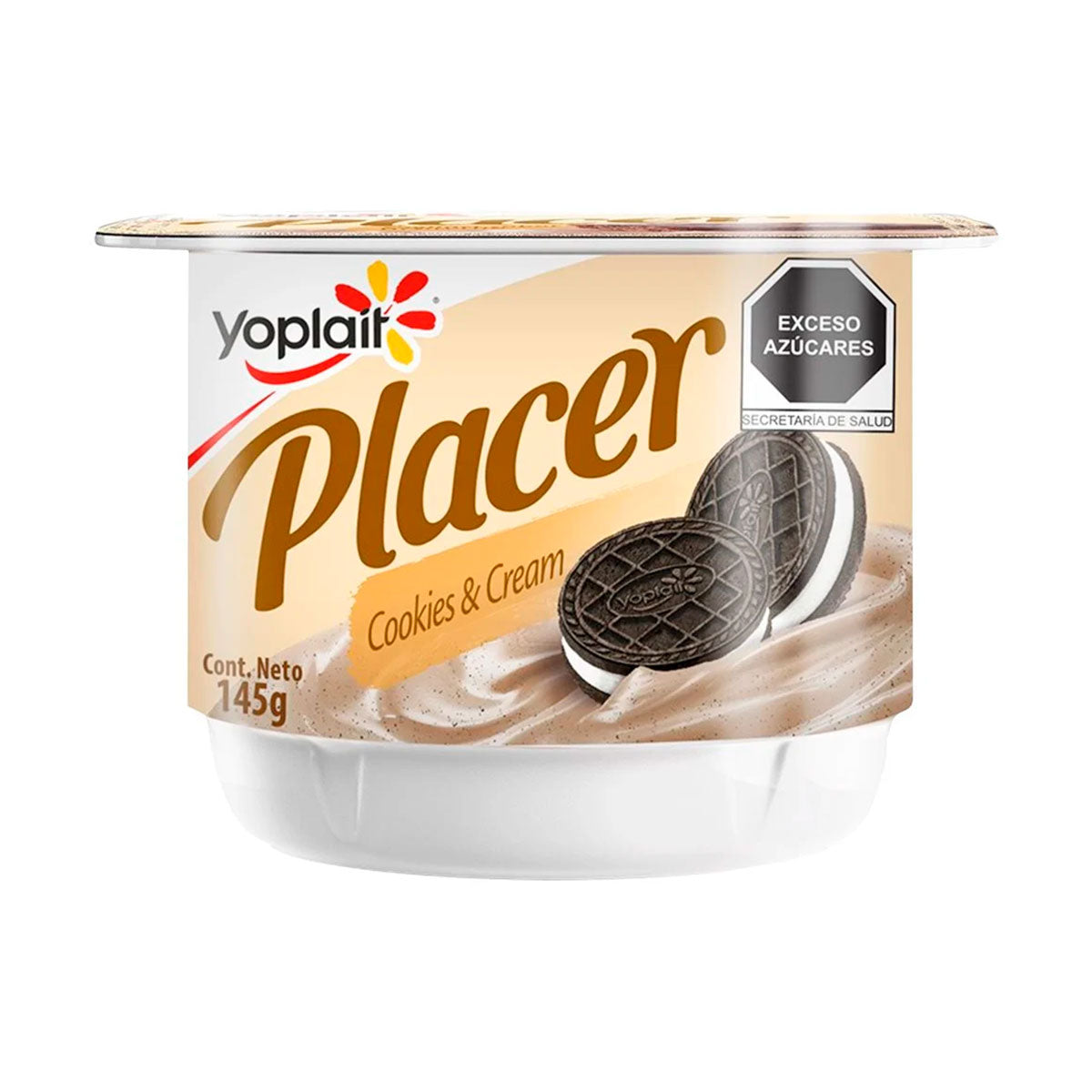 Yoghurt Yoplait Placer sabor cookies and cream 145 grs.