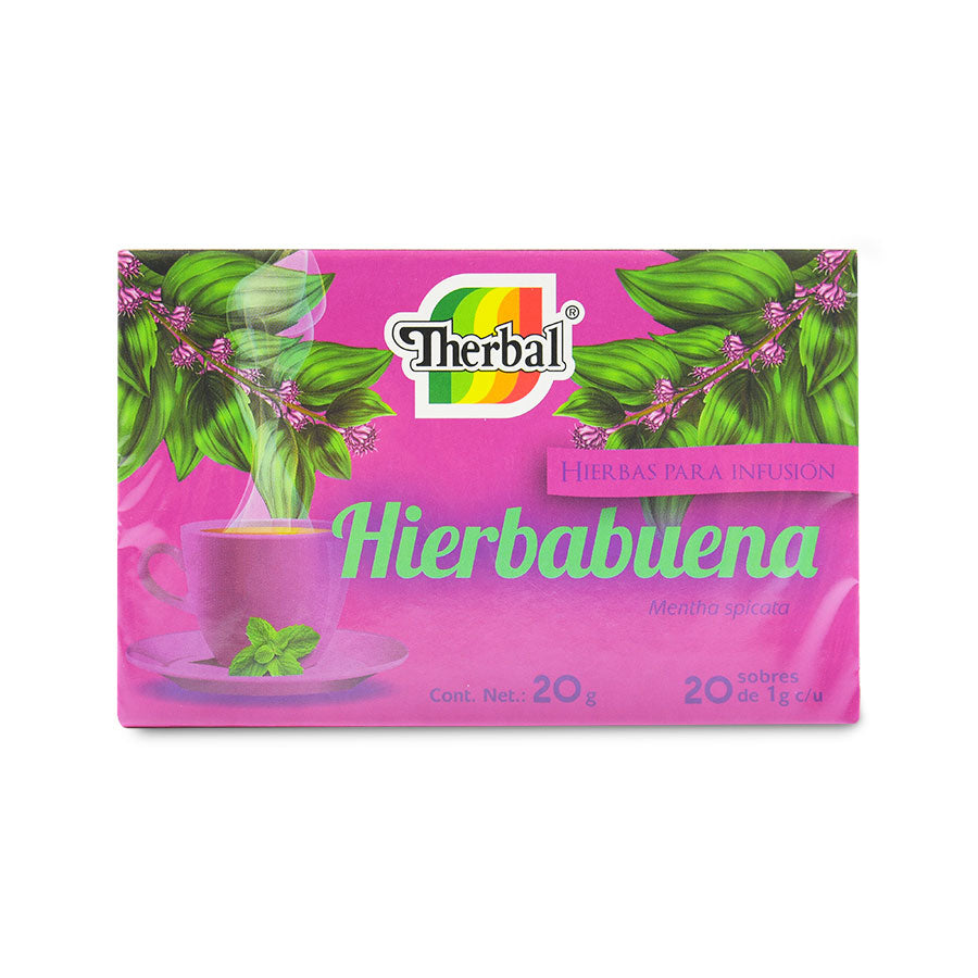 Hierbas para infusión de Hierbabuena THERBAL 20 sobres 20 grs.