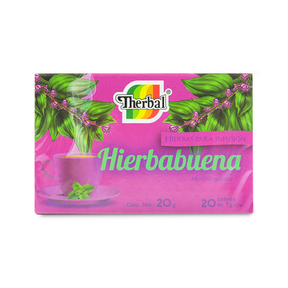Hierbas para infusión de Hierbabuena THERBAL 20 sobres 20 grs.
