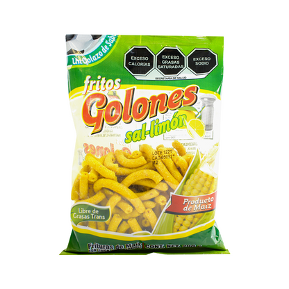 Fritos Golones frituras de maíz sabor sal y limón 200 grs.