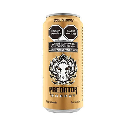 Bebida energizante Predator de 473 ml.