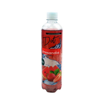 Agua gasificada sabor fresa sandía Dot 500 ml.
