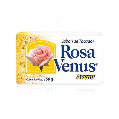 Jabón de tocador rosa venus de avena de 150 grs.