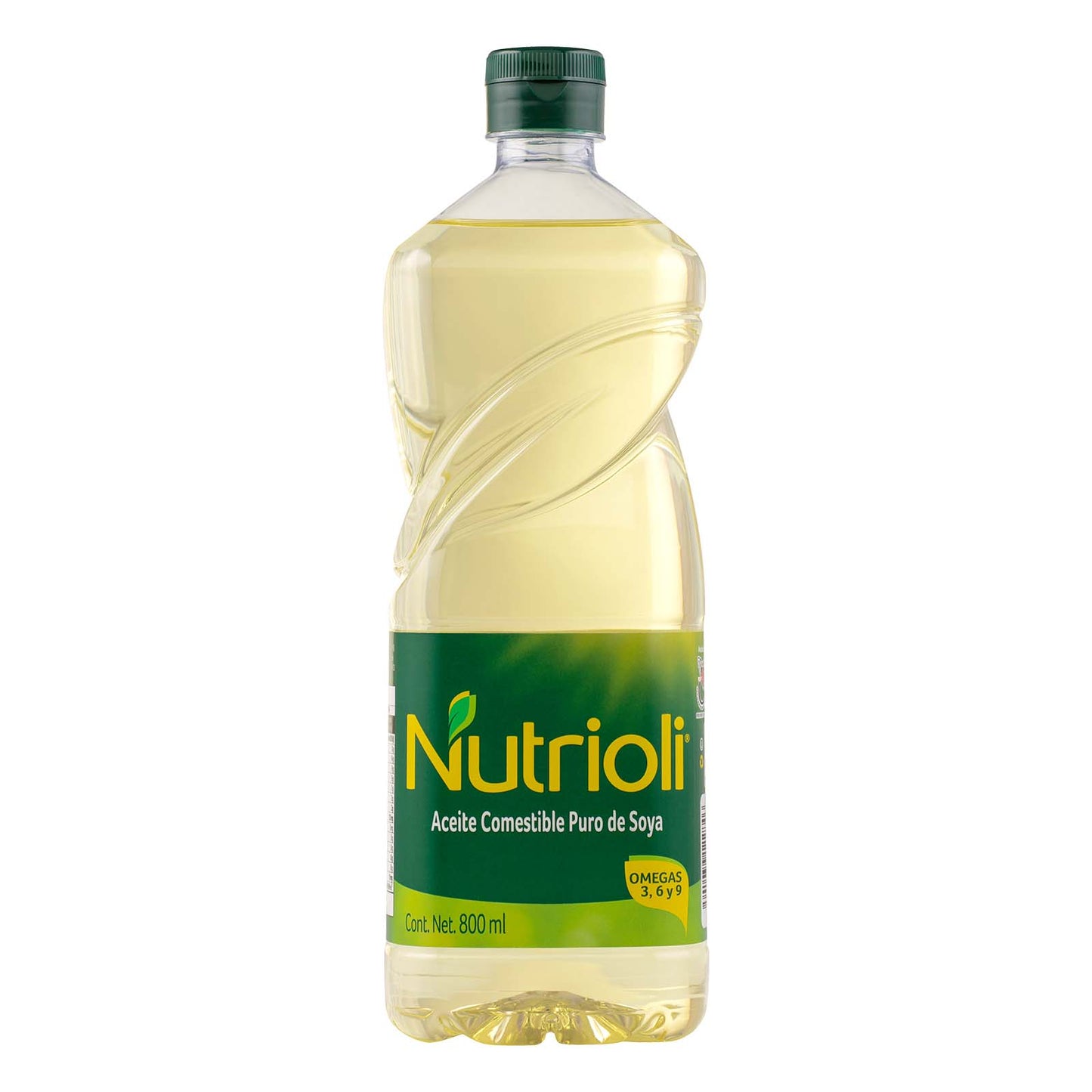 Aceite Nutrioli de soya de 800 ml.
