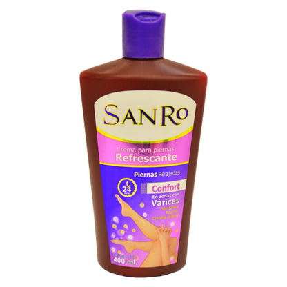 Crema refrescante para várices Sanro 400 ml.