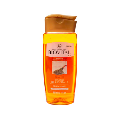 Shampoo Biovital extracto cola de caballo de 500 ml.