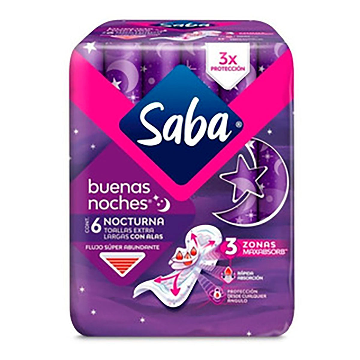 Toallas femeninas Saba buenas noches.